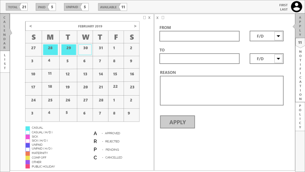 Leave Tracking Use Case II