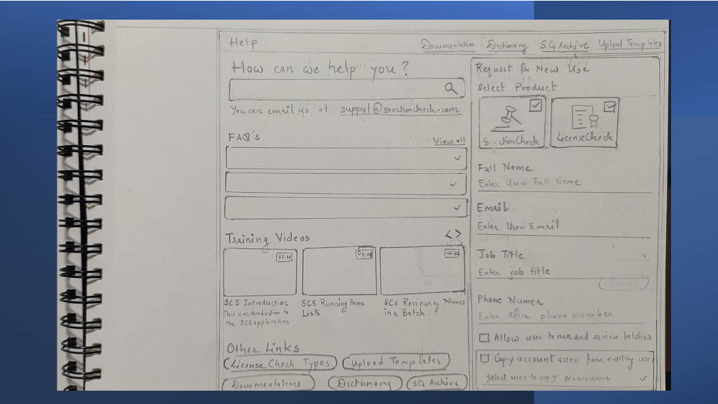 Help page option 1